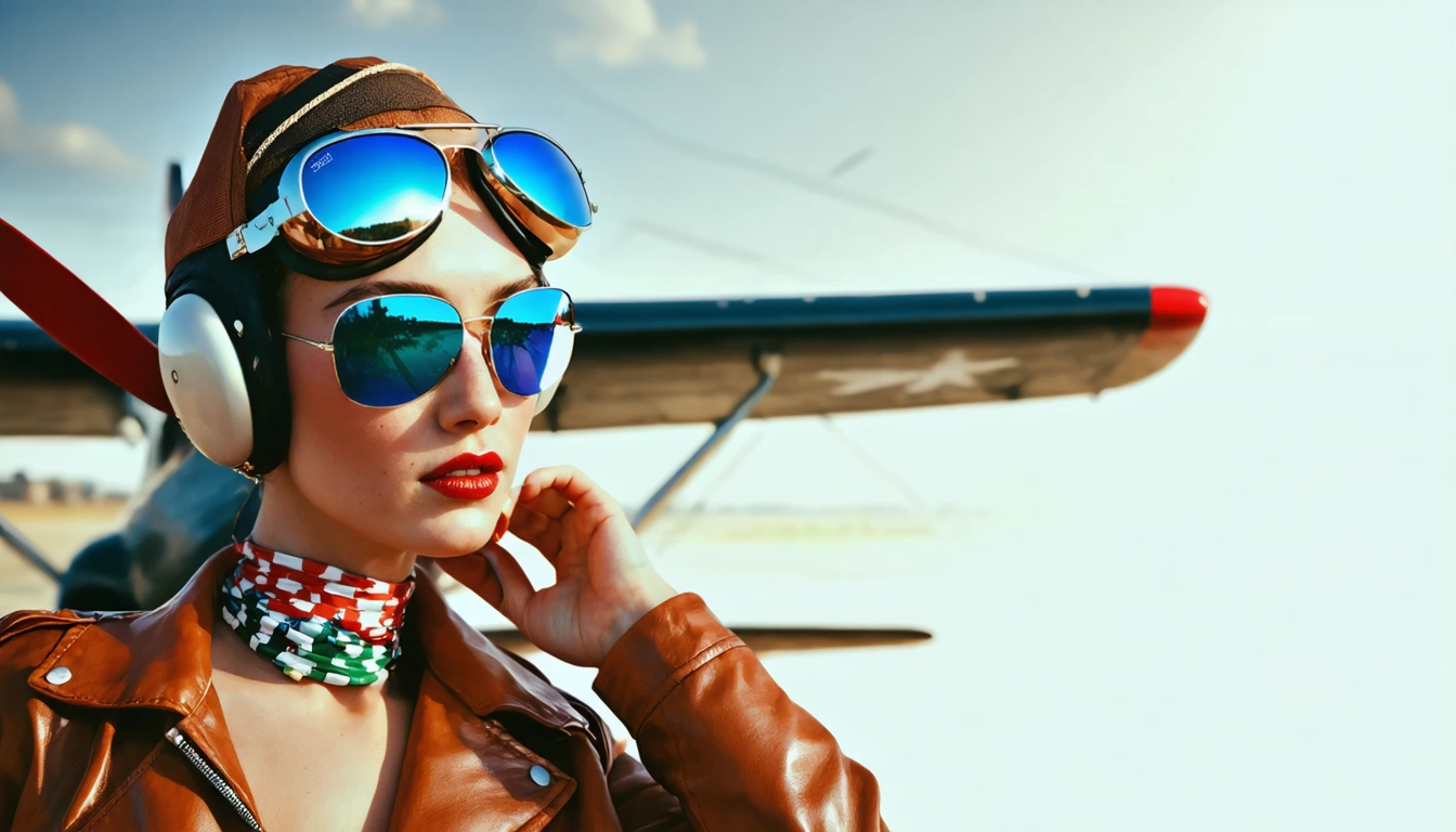 aviator Pin Up